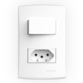 1 INT.SIMPLES+1TOMADA 10A C/PLACA 4X2 BR BIANCOPRO 1 INT.SIMPLES+1TOMADA 10A C/PLACA 4X2 BR BIANCOPRO