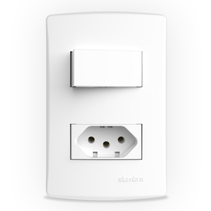 1 INT.SIMPLES+1TOMADA 10A C/PLACA 4X2 BR BIANCOPRO 1 INT.SIMPLES+1TOMADA 10A C/PLACA 4X2 BR BIANCOPRO