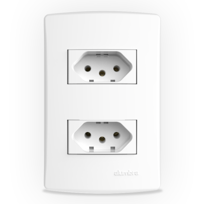 2 TOMADAS 10A C/PLACA 4X2 BR BIANCOPRO 2 TOMADAS 10A C/PLACA 4X2 BR BIANCOPRO