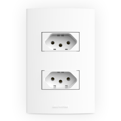 2 TOMADAS 10A C/PLACA 4X2 BR INOVAPRO 2 TOMADAS 10A C/PLACA 4X2 BR INOVAPRO