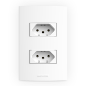 2 TOMADAS 20A C/PLACA 4X2 BR INOVAPRO 2 TOMADAS 20A C/PLACA 4X2 BR INOVAPRO