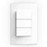 3 INTERRUPTORES SIMPLES C/PLACA 4X2 BR BIANCOPRO 3 INTERRUPTORES SIMPLES C/PLACA 4X2 BR BIANCOPRO