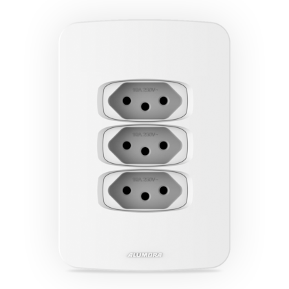 CJ. PLACA 4x2 + 3 TOM. 2P+T 10A - GRACIA MAXX CJ. PLACA 4x2 + 3 TOM. 2P+T 10A - GRACIA MAXX