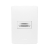 CONJUNTO 4X2 C/ 1 CAMPAINHA CIGARRA BRANCO SIENA MATTE