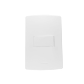 CONJUNTO 4X2 C/ 1 INTERRUPTOR PARALELO BRANCO SIENA MATTE