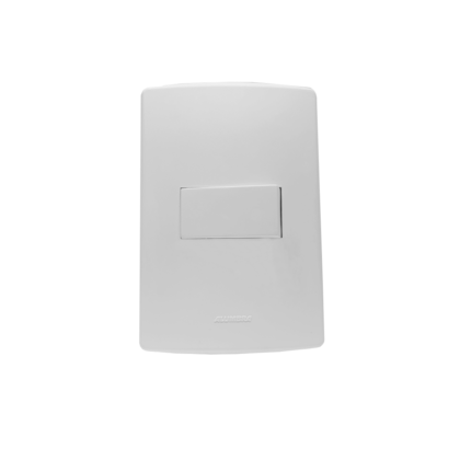 CONJUNTO 4X2 C/ 1 INTERRUPTOR PARALELO BRANCO SIENA MATTE