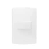 CONJUNTO 4X2 C/ 1 PULSADOR DA CAMPAINHA BRANCO SIENA MATTE