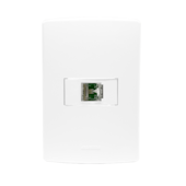 CONJUNTO 4X2 C/ 1 TOMADA RJ11 4 VIAS BRANCO SIENA MATTE