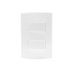 CONJUNTO 4X2 C/ 2 INTERRUPTORES SIMPLES BRANCO SIENA MATTE