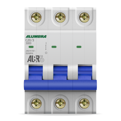 DISJUNTOR TRIPOLAR ALBR3 C20/3 DISJUNTOR TRIPOLAR ALBR3 C20/3