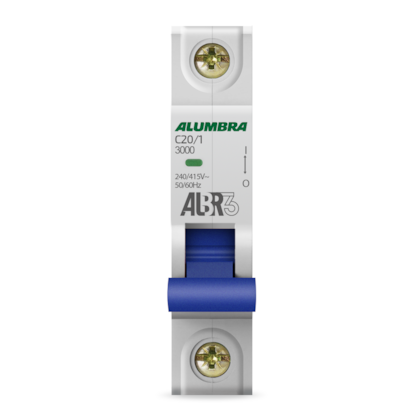DISJUNTOR UNIPOLAR ALBR3 C20/1 DISJUNTOR UNIPOLAR ALBR3 C20/1