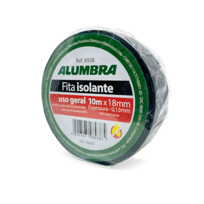 FITA ISOLANTE EM PVC - 18mm x 0.13mm x 10M - GERAL FITA ISOLANTE EM PVC - 18mm x 0.13mm x 10M - GERAL