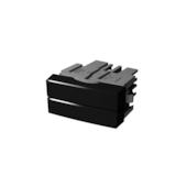 INT. DUPLO SIMP 10A-250V I.P CLASS BLACK PIANO