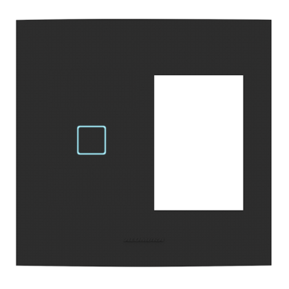 INTERRUPTOR INTELIGENTE WI-FI TOUCH 1 MÓDULO  + 3 POSTOS 4x4 VIVAX INTERRUPTOR INTELIGENTE WI-FI TOUCH 1 MÓDULO  + 3 POSTOS 4x4 VIVAX