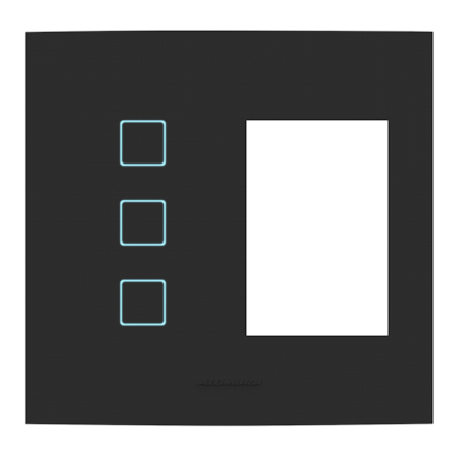 INTERRUPTOR INTELIGENTE WI-FI TOUCH 3 MÓDULOS + 3 POSTOS 4x4 VIVAX INTERRUPTOR INTELIGENTE WI-FI TOUCH 3 MÓDULOS + 3 POSTOS 4x4 VIVAX