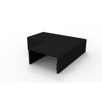 Mara Junta Cotovelo 90° Preto 40x16mm, Linha Inova Pro Fácil