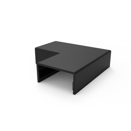 Mata Junta Cotovelo 90° Preto 50x20mm, Linha Inova Pro Fácil