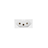 MÓDULO DE TOMADA 2P+T 10A BRANCO SIENA MATTE