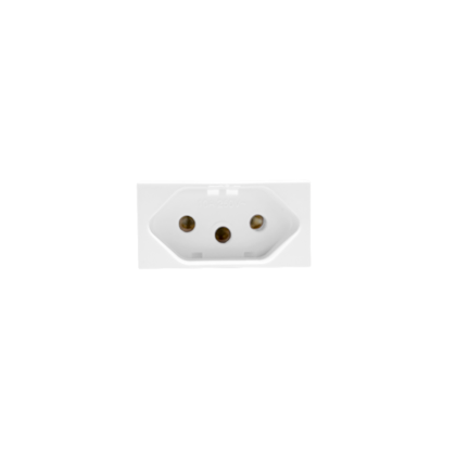 MÓDULO DE TOMADA 2P+T 10A BRANCO SIENA MATTE