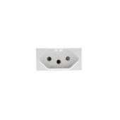 MÓDULO DE TOMADA 2P+T 10A BRANCO SIENA MATTE