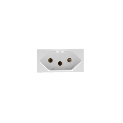 MÓDULO DE TOMADA 2P+T 10A BRANCO SIENA MATTE