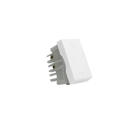MÓDULO INTERRUPTOR BIPOLAR SIMPLES BRANCO SIENA MATTE
