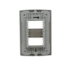 PLACA 4X2 2 MODULOS DIST. C/ SUPORTE  MURANO PRETO MATTE