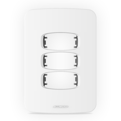 PLACA 4X2 3 MÓDULOS C/ SUPORTE GRACIA MAXX PLACA 4X2 3 MÓDULOS C/ SUPORTE GRACIA MAXX