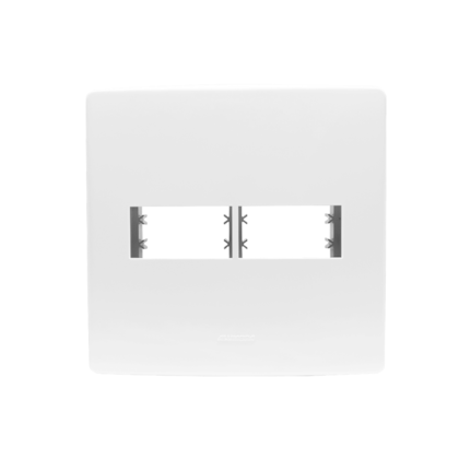 PLACA 4X4 2 MÓDULOS C/ SUPORTE BRANCO SIENA MATTE