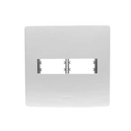 PLACA 4X4 2 MÓDULOS C/ SUPORTE BRANCO SIENA MATTE