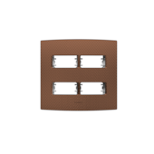 PLACA 4X4 4 MODULOS DIST. C/ SUPORTE  MURANO CORTEN