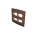 PLACA 4X4 4 MODULOS DIST. C/ SUPORTE  MURANO CORTEN