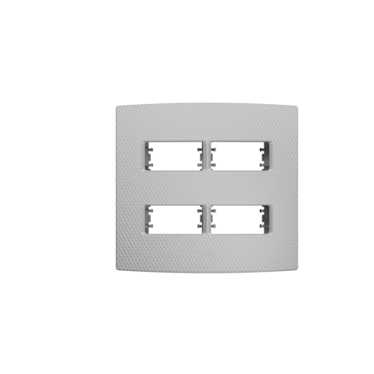 PLACA 4X4 4 MODULOS DIST. C/ SUPORTE  MURANO CORTEN
