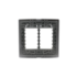 PLACA 4X4 6 MÓDULOS C/ SUPORTE BRANCO SIENA MATTE