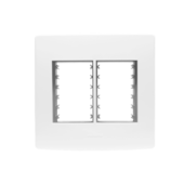 PLACA 4X4 6 MÓDULOS C/ SUPORTE BRANCO SIENA MATTE