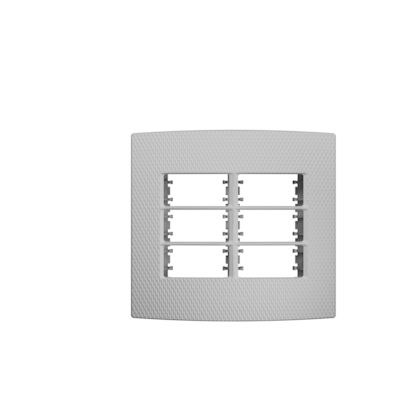 PLACA 4X4 6 MODULOS C/ SUPORTE  MURANO CORTEN