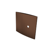 PLACA 4X4 SAÍDA DE FIO C/ SUPORTE  MURANO CORTEN