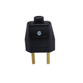 Plugue 180° 2P+T 20A, Preto