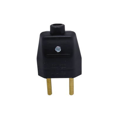 Plugue 180° 2P+T 20A, Preto