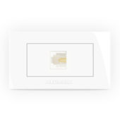 TOMADA RJ11 + PLACA PARA MÓVEIS BR TOMADA RJ11 + PLACA PARA MÓVEIS BR